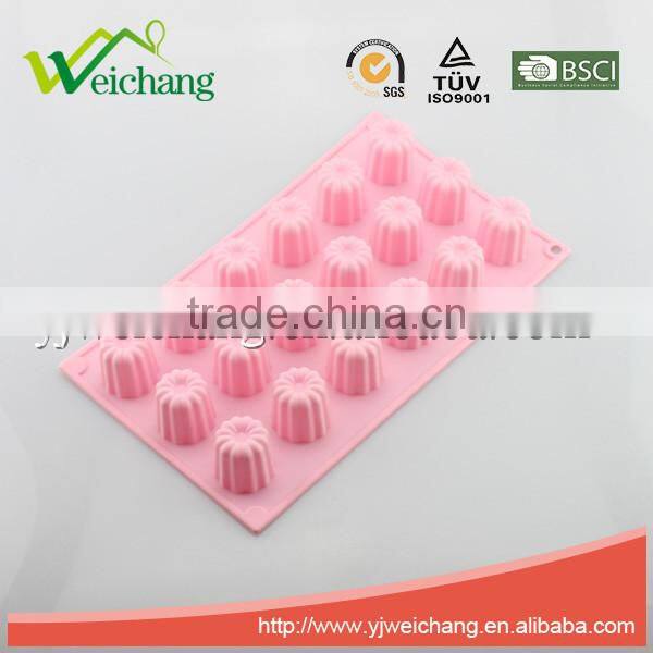 WCJB2738 Silicone Flower Shape Cake Molds Candy Mold & Ice Cube DIY Baking Trays Chocolate Jelly Pan