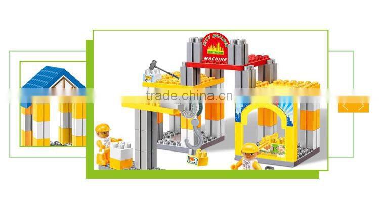 interlocking diy building blocks construction plastic bricks toy for kids
