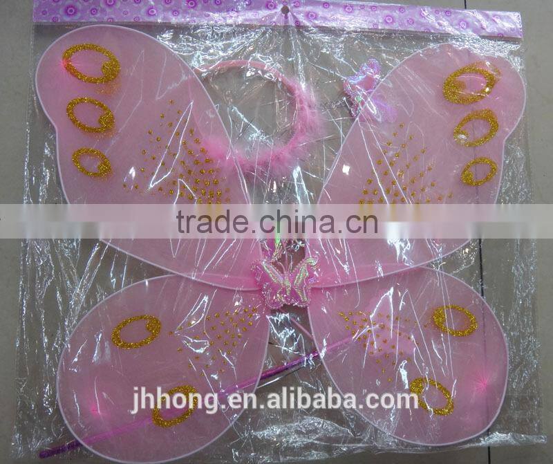 cheap children fairy wing/ butterfly wing set hot selling