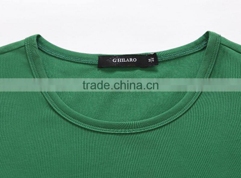 mens cheap brand fashion long sleeve plain cotton t shirt