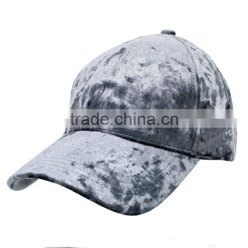 Blank Fake Velvet Baseball Cap Custom Hats And Caps