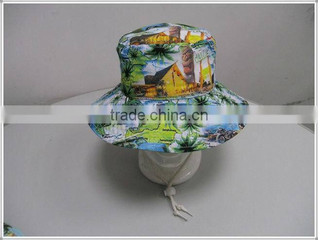 Newly Design Custom sublimation printing bucket hat /printed bucket cap