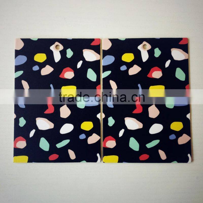 2017 custom high quality private jeans hang tags with competitive price