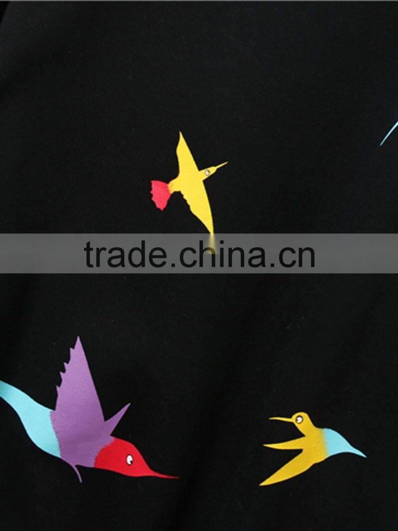 Autumn Winter thicken printing pullover fleece sweaters designs for ladies