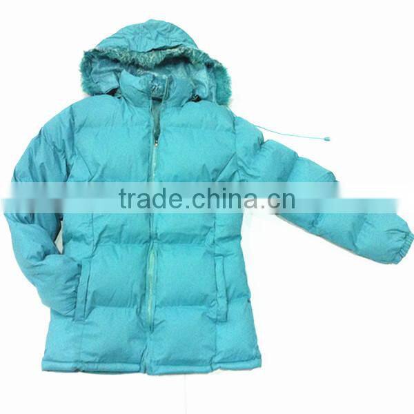 2016 Top Selling Padding Ladies Long Coat Design