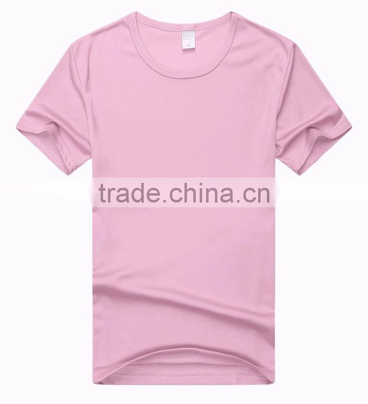 Factory price round neck cheap plain dyed cotton fitted t-shirts