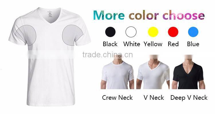 Free sample Men clothing Anti sweat armpit padded shirt for men