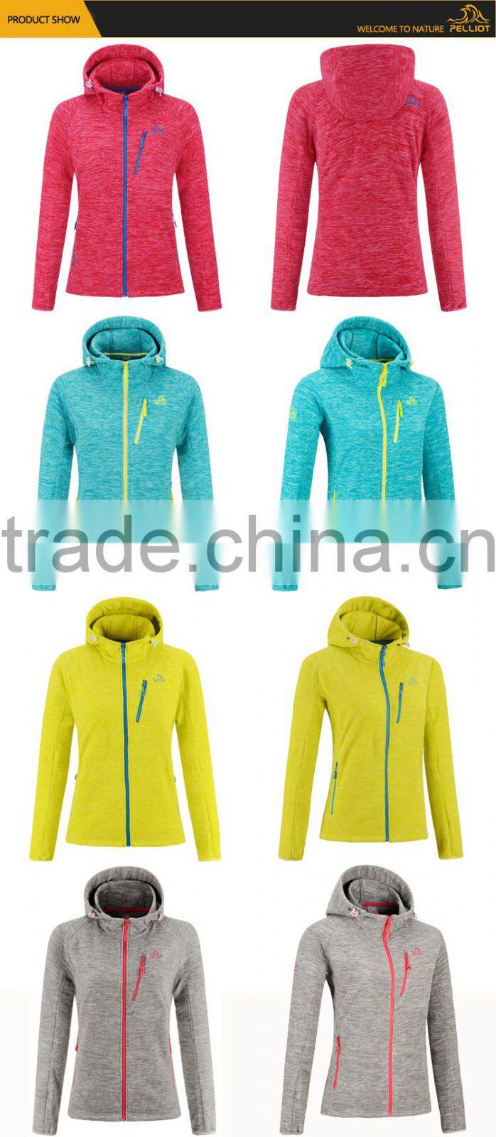 2017 New Fashion Cheap Women Fleece Jacket with Hooded