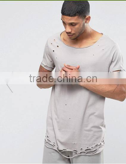 Fashion Men's T-shirt Hollow Designer, the rock t shirt, the ripped t shirt