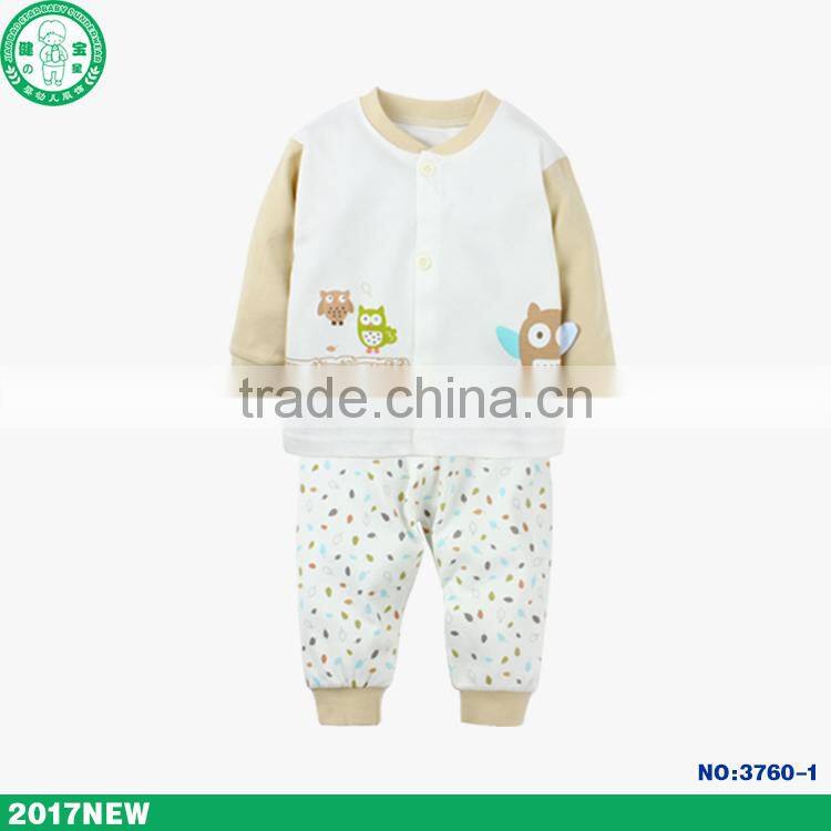 Wholesale unique design long sleeve spring baby wear set children clothing set with high quality