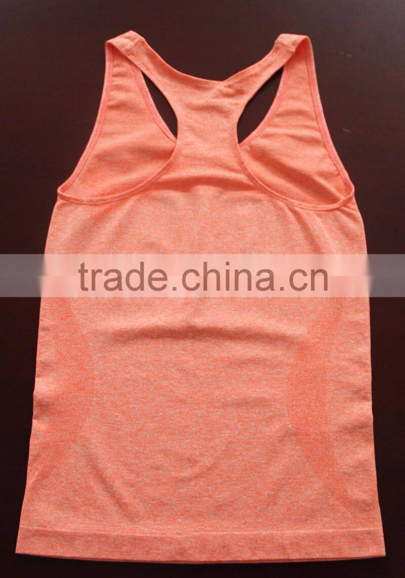 Seamless women sportswear tank top