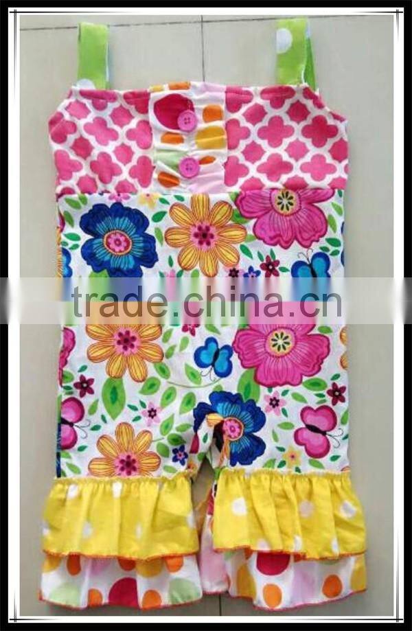 Infant Dots Print Rompers Baby Girl Ruffles Bib Playsuits Baby Girl Sisters Matching Jumper