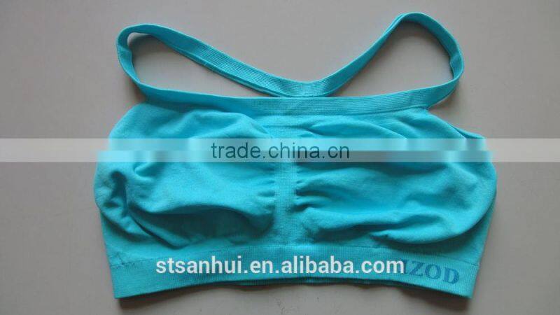 Shantou factory supply sexy seamless girl tube bra wholesale