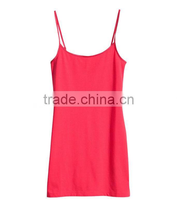 Ladies Long Knit Tank Top