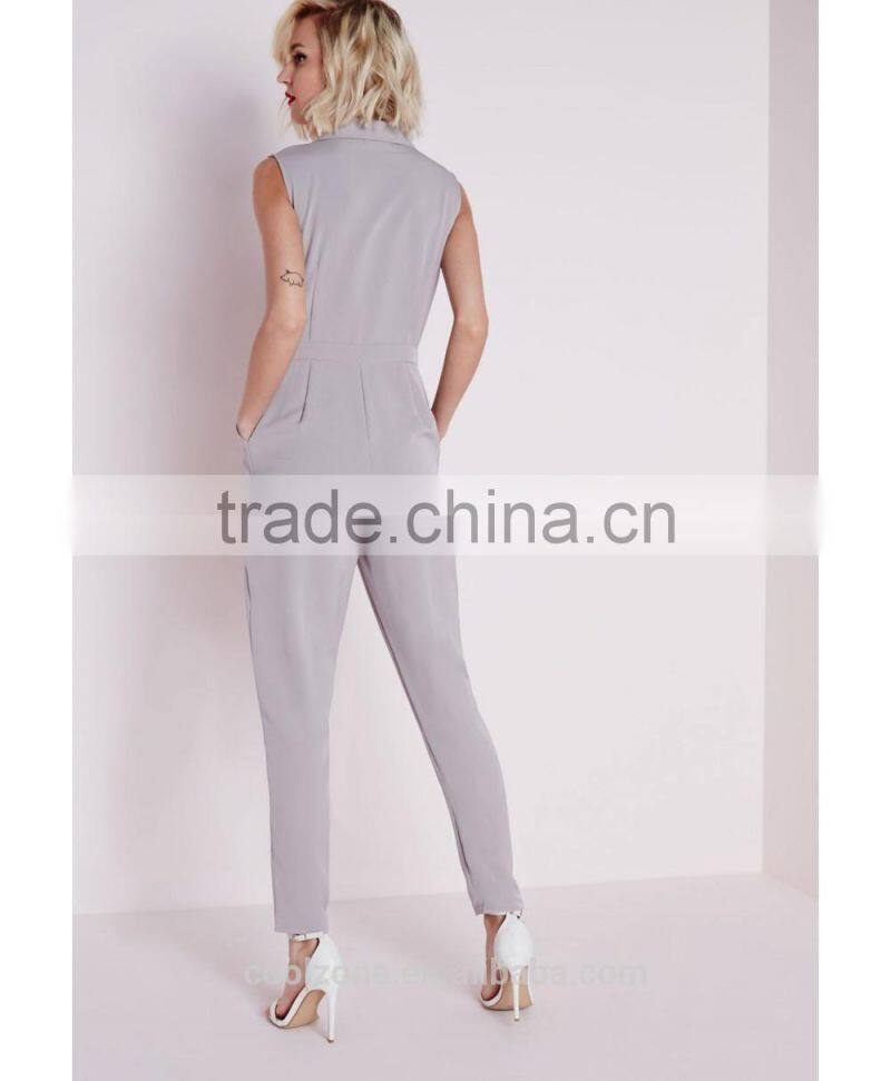 2015 fashion jumpsuit design new style v neck wrap women jumpsuit