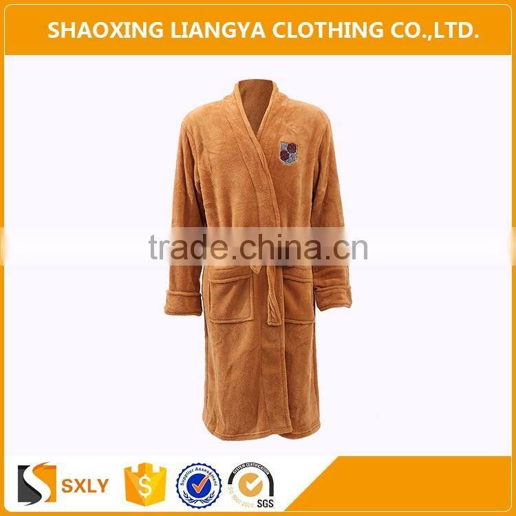 Soft Plain Fleece Hotel And Home Bathrobe Dropshipping Cloth Wholesale