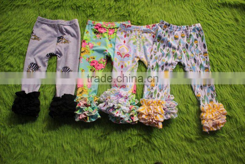 cheap price kids leggings tight ruffle icing leggings baby girl short hot pants legging