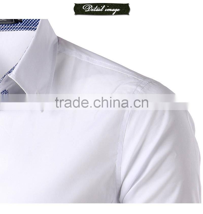 Fashion new style fine brush cotton men cotton shirt with price