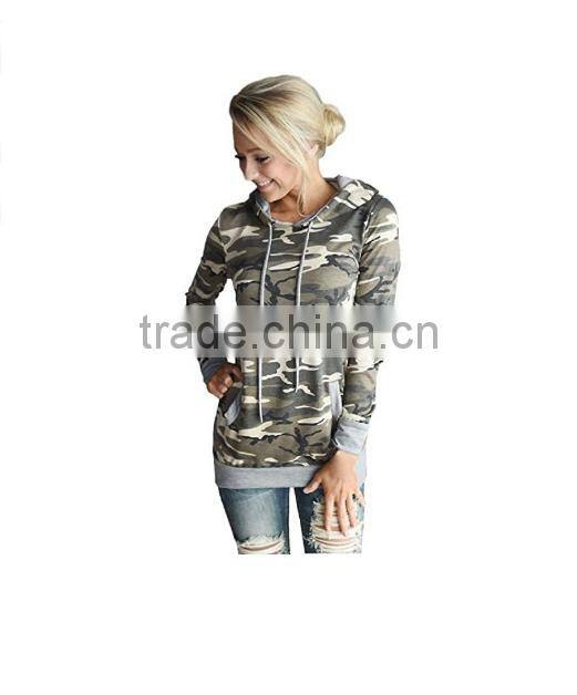 Womens Camouflage Printing hoodies Camouflage Printing