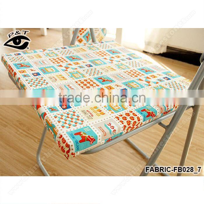 1.45m Pony Teacup Fruit Printing Canvas Fabric Linen/Cotton Fabric Zakka Patchwork Fabric for Curtain