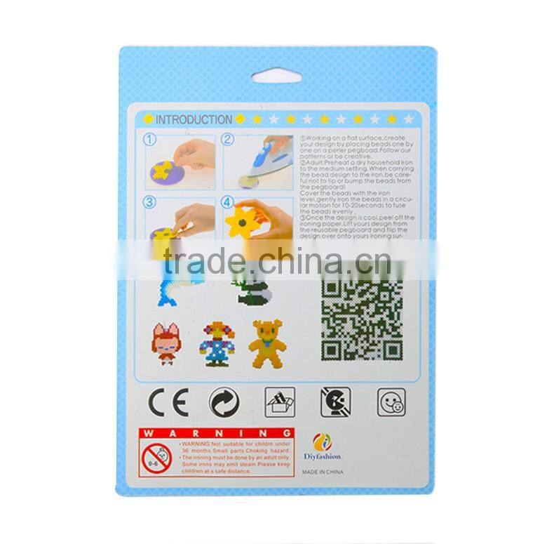 Diyfashion 5mm hama perler fuse beads oil lamps set with puzzle iron paper and twezzer hama beads toys for kids 18102