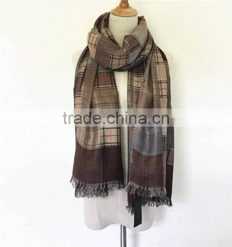 2017 Classic Plaid pashmina shawl pashmina scarf for women wholesale RL-231