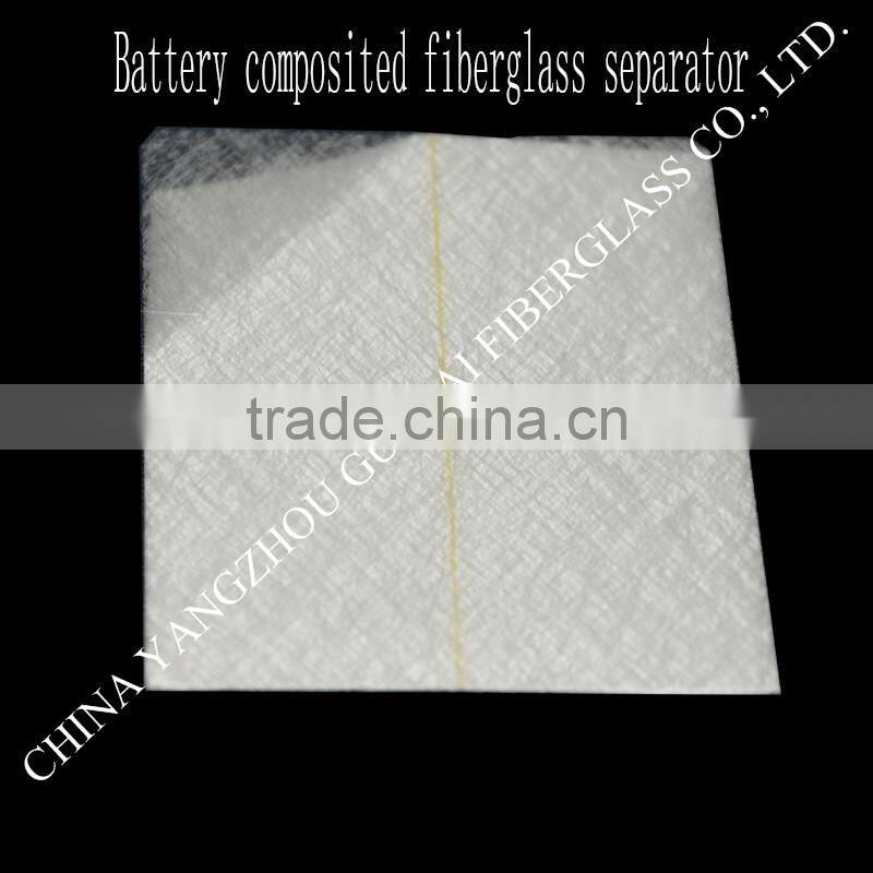 sticky composite fiberglass battery separator