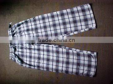 yarn dyed and print pants