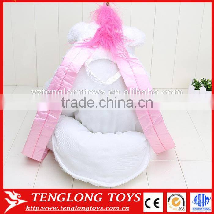 Hot Sell Lovely Plush Unicorn Bag For Kids,Custom Plush Bag