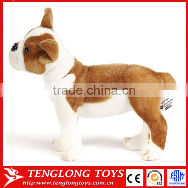 Custom stuffed soft toys dog pludh toy cute fabric plush dog toy