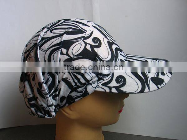 spring and summer printed hat for lady