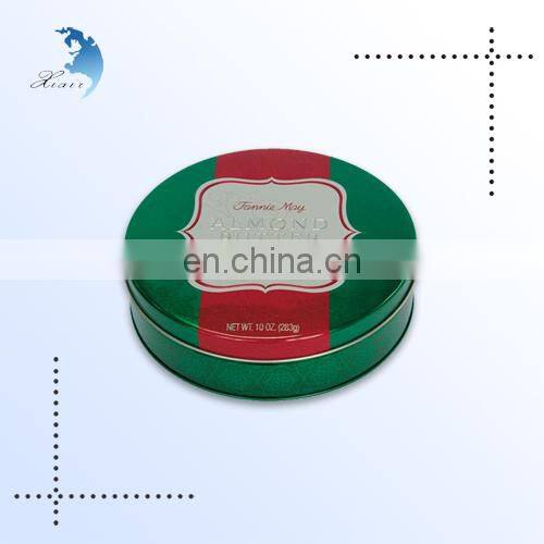 High Quality Customized Hot Sales Round Shape Small Metal Tin Cookie Boxes
