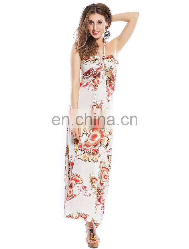 Fashion ladies elegant sleeveless long style dresses