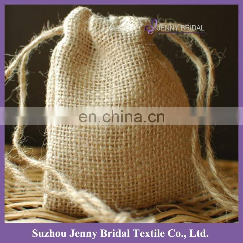 Bag026 christmas linen fabric baby gift bags for wedding with personal logo