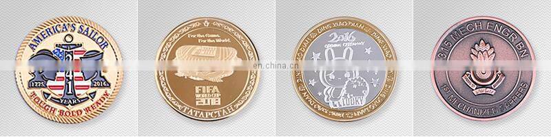 2018 years Souvenir silver replica metal medal honor coins with 3D effect
