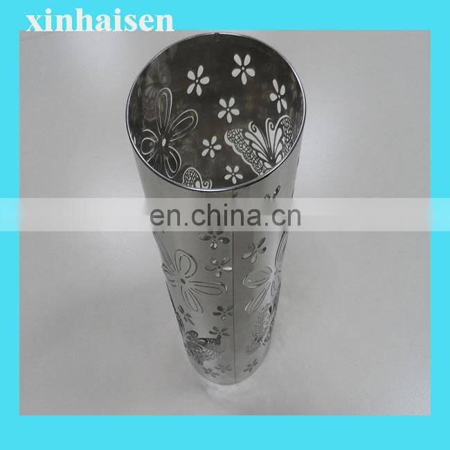 Customized wholesale led light metal round lampshade for christmas decoration