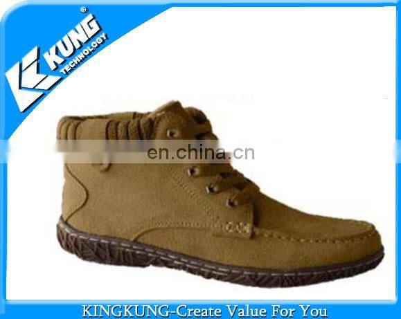 Lady wine red shoes suede handmade shoe on wholesale