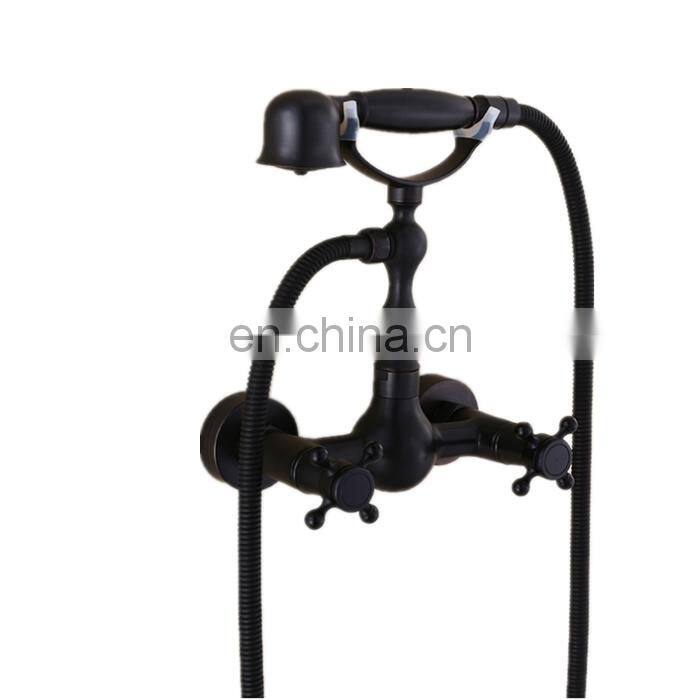 Black Telephone handheld rainfall mixer shower set