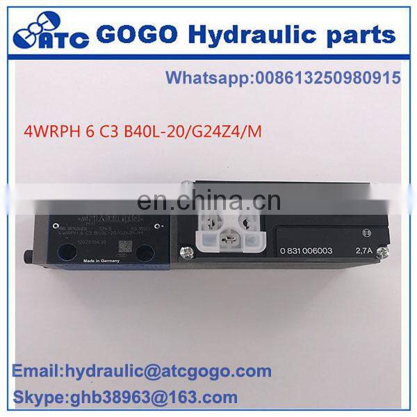 Proportional valve 4WRPH 6 C3 B40L-20/G24Z4/M High-response directional valves 4WRPH 6 C4 B40L-20/G24Z4/M