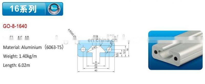 high quality nigeria aluminium profile factory