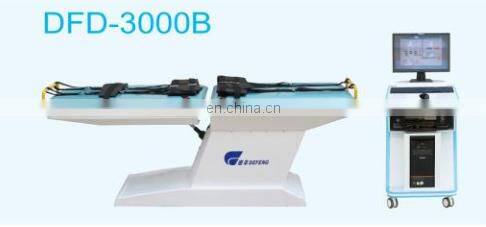 Neck and lumbar traction bed physical therapy equipment used