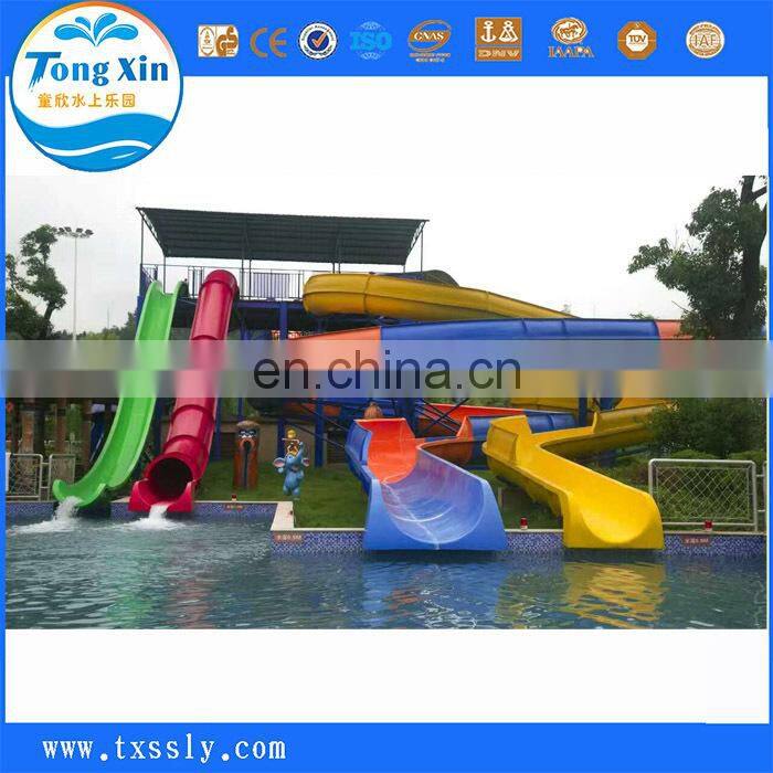 Best price exciting water rides fiberglass water slide Barrel and sled slide
