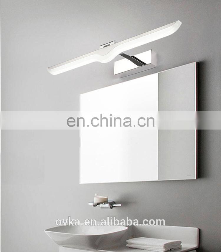 Modern simple bathroom LED mirror light for makeup mirror