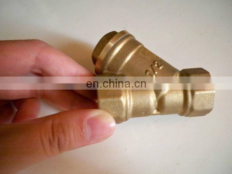 Y-filter female piston check valve