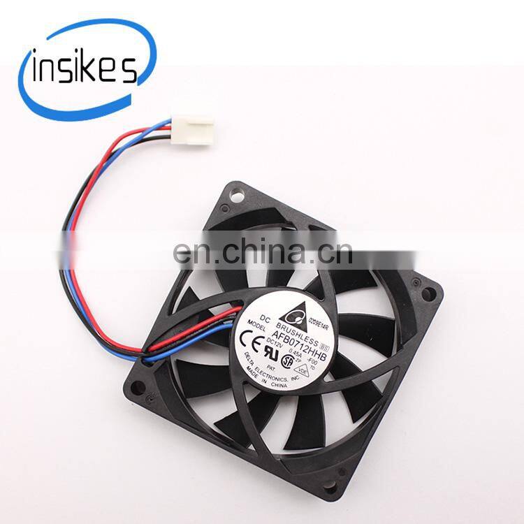 AFB0712HHB-F00 F00 12V 0.45A 7cm 7015 three-wire cooling fan industrial fan