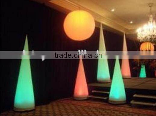 Custom high quality colorful oxford cloth inflatable lighting pillar for party decoration