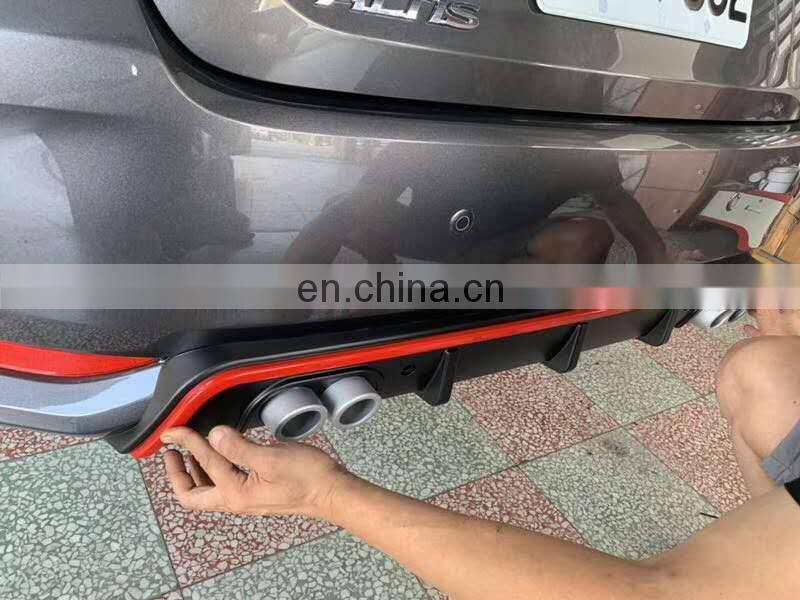 auto parts rear bumper lip diffuser for corolla 2019 +