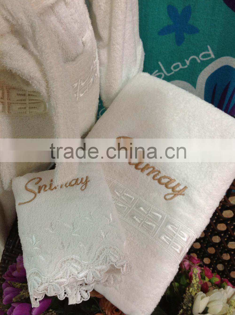 Memorable Gift Voile Lace Towels100% Chinese Cotton