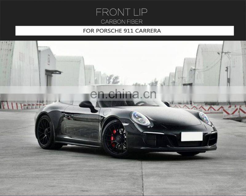 JCSportline Carbon Fiber  911 GTS Front Bumper Lip for Porsche 911 Carrera GTS 3.0T 2017