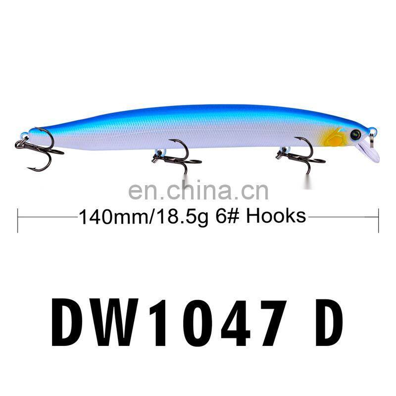 6Color14cmLure bait plastic hard bait superbait18.5gPopa Golden Dragon lure Bait wholesale Suspending jerkbait fishing